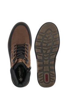 Rieker Brązowe B3331-22 Brown Combination (RI328-a) žygio batai