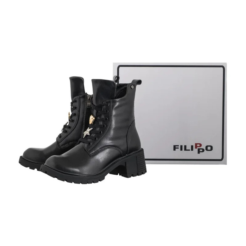 Filippo Czarne DBT7132/25 BK (FO203-a) kurpes