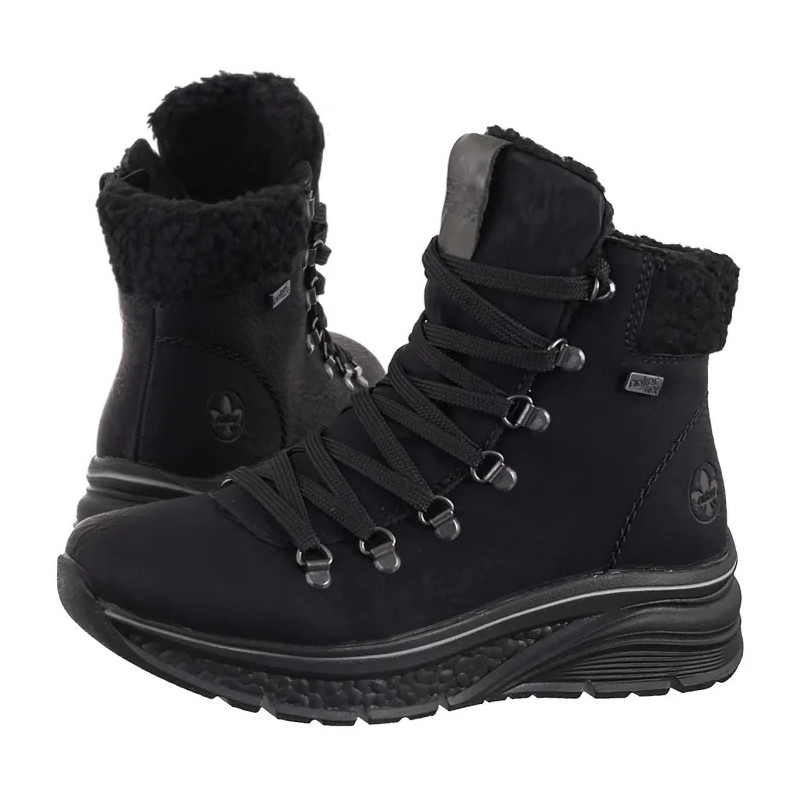 Rieker Czarne 48034-00 Black (RI329-a) shoes