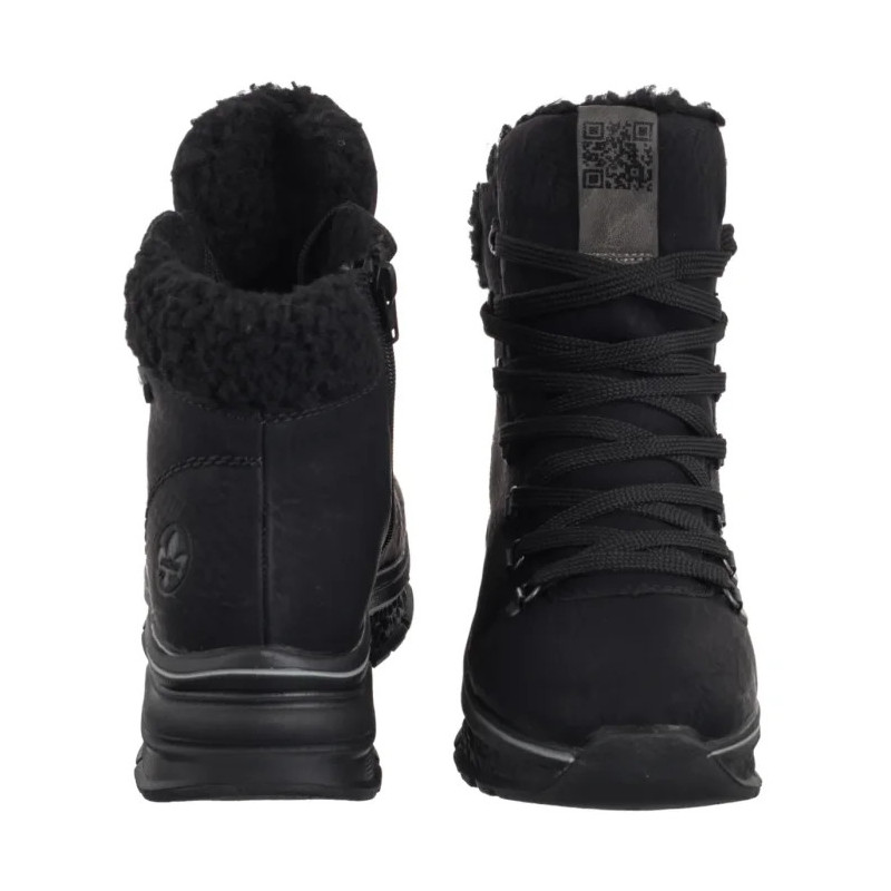 Rieker Czarne 48034-00 Black (RI329-a) batai