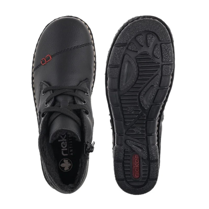 Rieker Czarne 73301-00 Black (RI331-a) kurpes