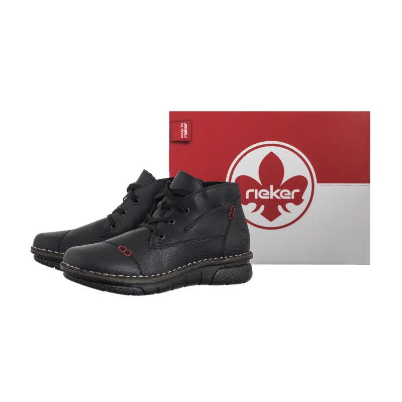 Rieker Czarne 73301-00 Black (RI331-a) kurpes