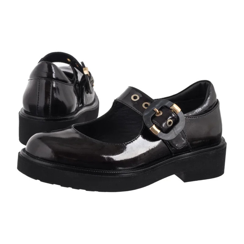 Venezia Czarne V473-01525-04BLA (VE877-a) balerīnas