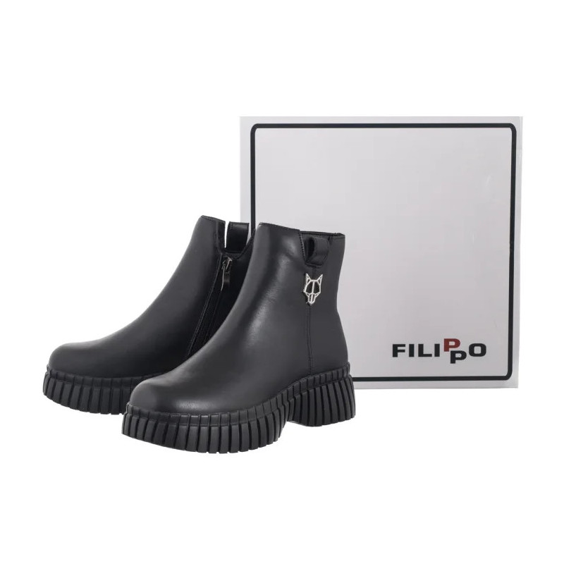 Filippo Czarne DBT7274/25 BK (FO205-a) kurpes