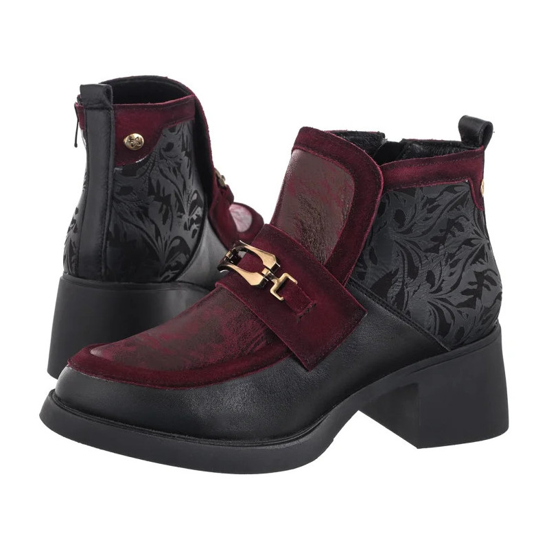 Maciejka Bordowe/Czarne 07139-23/00-8 (MA1462-a) kingad