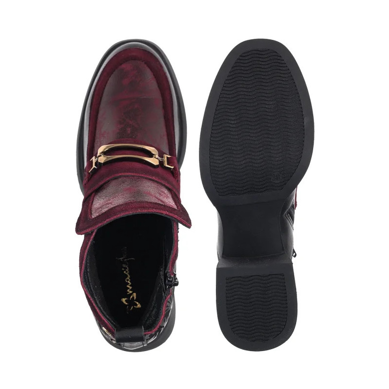 Maciejka Bordowe/Czarne 07139-23/00-8 (MA1462-a) kurpes