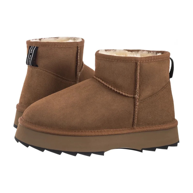 EMU Australia Sharky Micro Flatform Chestnut/Black W13304 (EM551-a) kurpes