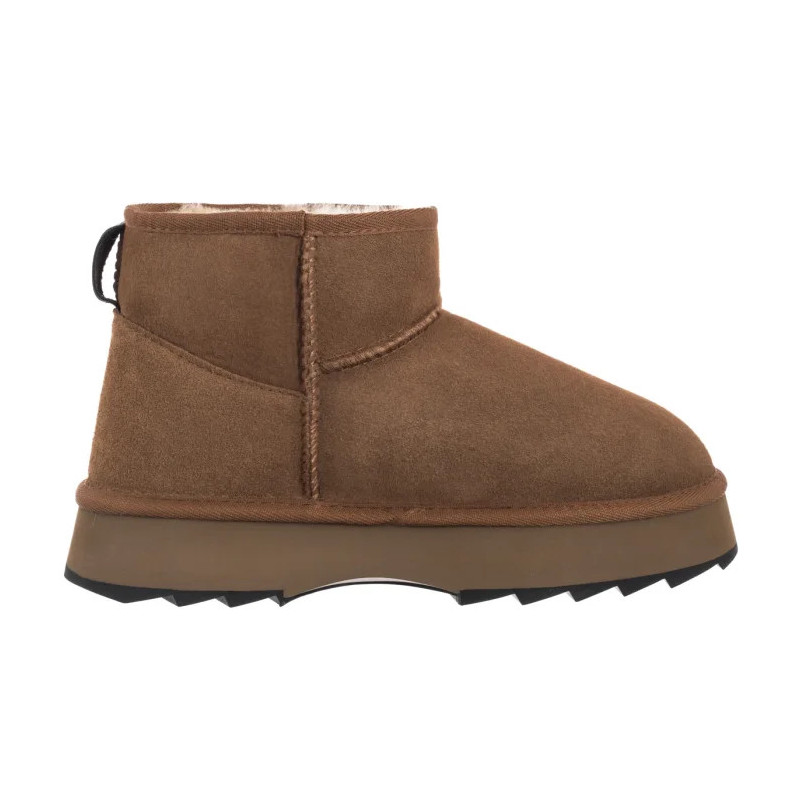 EMU Australia Sharky Micro Flatform Chestnut/Black W13304 (EM551-a) batai