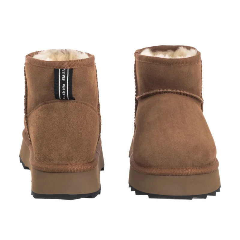 EMU Australia Sharky Micro Flatform Chestnut/Black W13304 (EM551-a) kurpes