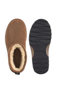 EMU Australia Sharky Micro Flatform Chestnut/Black W13304 (EM551-a) batai