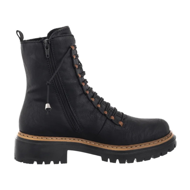 Rieker Czarne 72653-00 Black (RI334-a) saapad