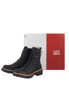 Rieker Czarne 72653-00 Black (RI334-a) zābaki