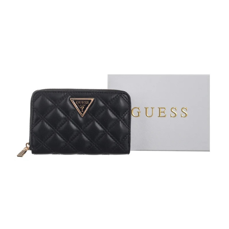 Guess Giully II Slg Med Zip Around SWQG96 73140 Black (GU808-a) rankinė