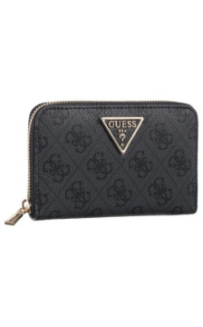 Guess Laurel II Slg Med Zip Around SWSG74 59140 Coal Logo (GU810-a) handbag