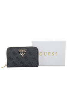 Guess Laurel II Slg Med Zip Around SWSG74 59140 Coal Logo (GU810-a) rokassoma