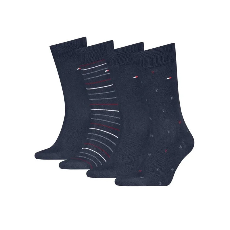 Tommy Hilfiger TH Men Sock 4P Tin Giftbox Navy 701235375 001 804 (TH1412-a) kojinės