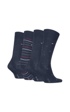 Tommy Hilfiger TH Men Sock 4P Tin Giftbox Navy 701235375 001 804 (TH1412-a) kojinės