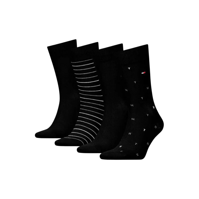 Tommy Hilfiger TH Men Sock 4P Tin Giftbox Black 701235375 002 804 (TH1412-b) sokid