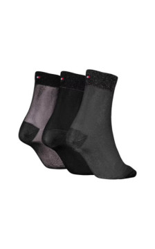 Tommy Hilfiger TH Women Short Sock 3P Gifting Black 701236463 001 801 (TH1414-a) kojinės