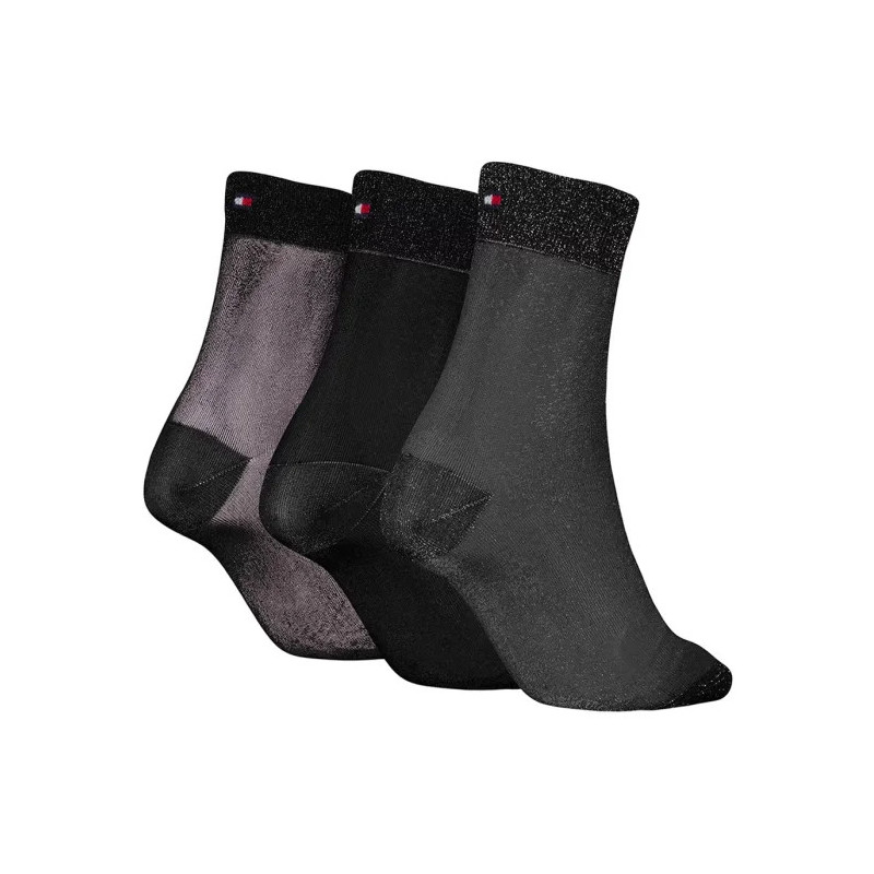 Tommy Hilfiger TH Women Short Sock 3P Gifting Black 701236463 001 801 (TH1414-a) sokid