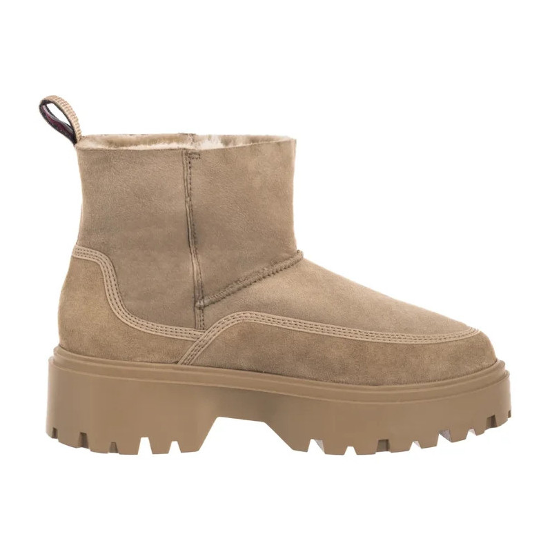 Tommy Hilfiger Real Shearling Pullon Snowboot Horsedish FW0FW08997 ACC (TH1416-a) shoes