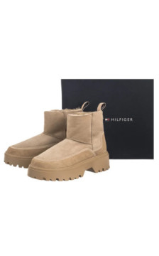 Tommy Hilfiger Real Shearling Pullon Snowboot Horsedish FW0FW08997 ACC (TH1416-a) shoes
