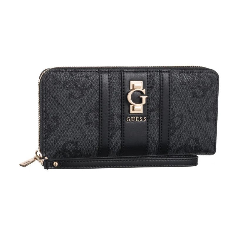 Guess Erenia Slg Large Zip Around SWSO78 38146 Coal Logo  (GU814-a) rokassoma