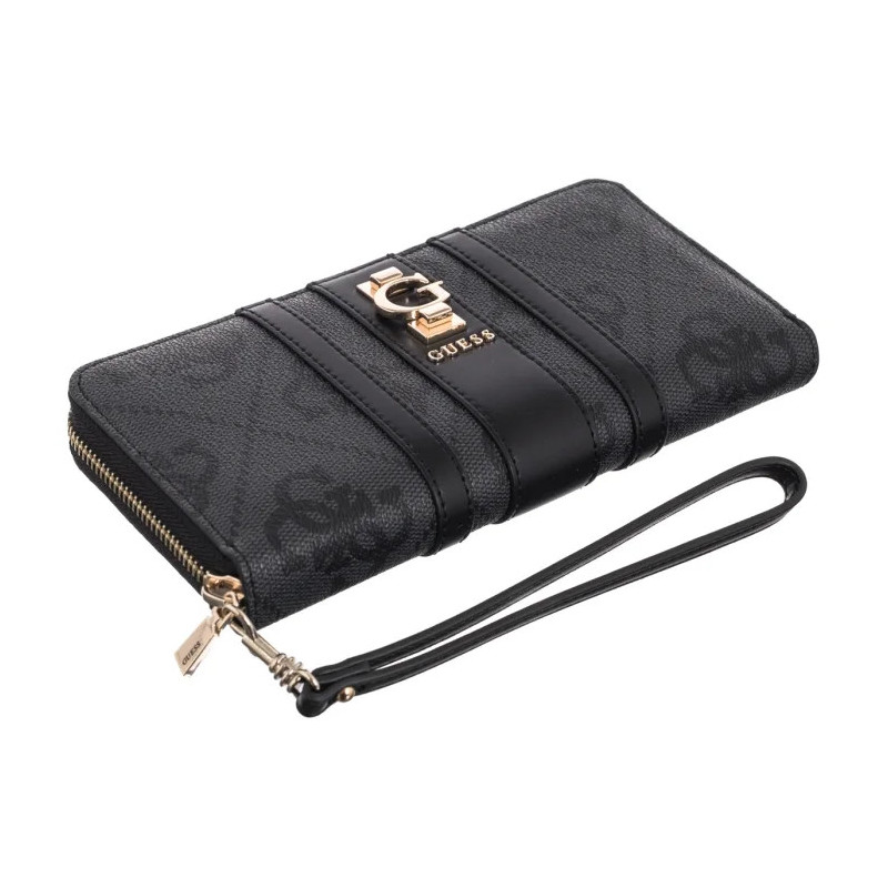 Guess Erenia Slg Large Zip Around SWSO78 38146 Coal Logo  (GU814-a) rokassoma