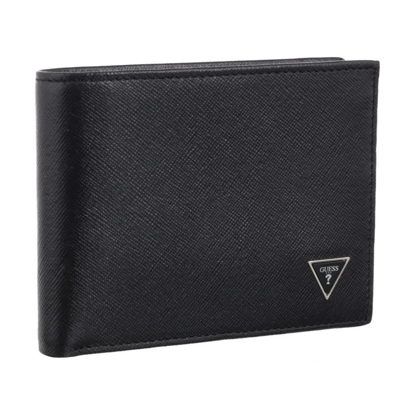 Guess Milano Bifold M Double SMCSLE LEA24 BLA (GU819-a) rokassoma