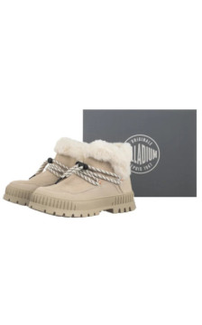 Palladium Pallashock Lo Hilver Almond Milk 99516-175-M (PA153-a) shoes