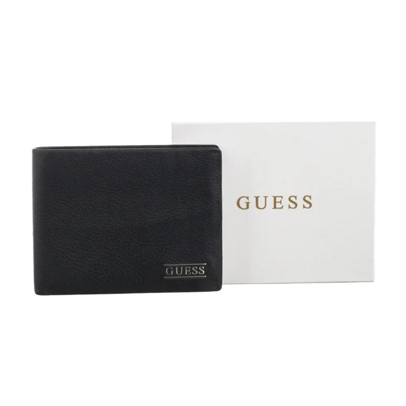 Guess Boston Bifold S SMNEBR LEA20 BLA (GU817-a) rankinė