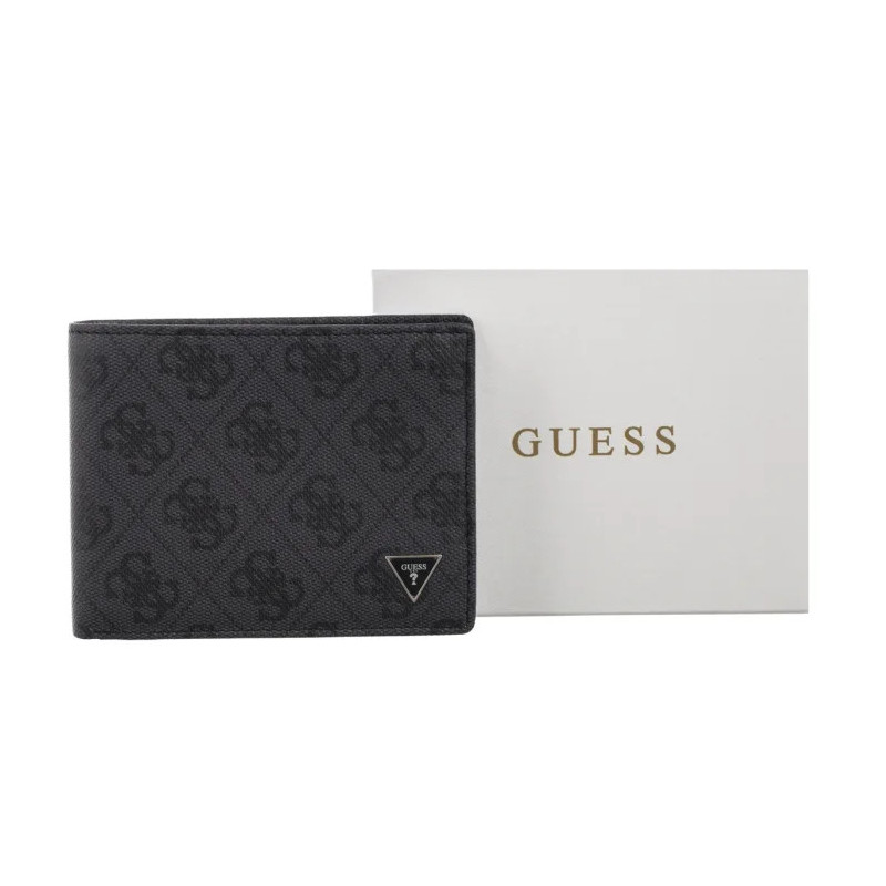 Guess Milano Bifold M Double SMVELE LEA24 BLA (GU818-a) rokassoma