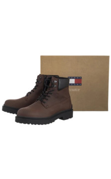 Tommy Hilfiger Tjm Lace Up Boot Leather Legacy Brown EM0EM01629 GV0 (TH1415-a) pārgājienu zābaki