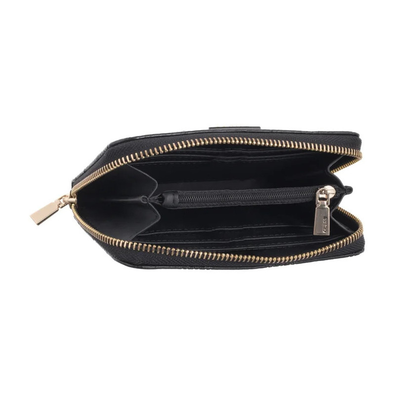 Guess Cresidia II Slg Medium Zip Around SWPD98 88140 Black Logo (GU786-b) rankinė