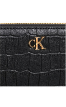 Calvin Klein CK Croc Long Zip Around Black LV04F1096G UB1 (CK705-a) rankinė