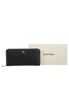 Calvin Klein CK Croc Long Zip Around Black LV04F1096G UB1 (CK705-a) handbag