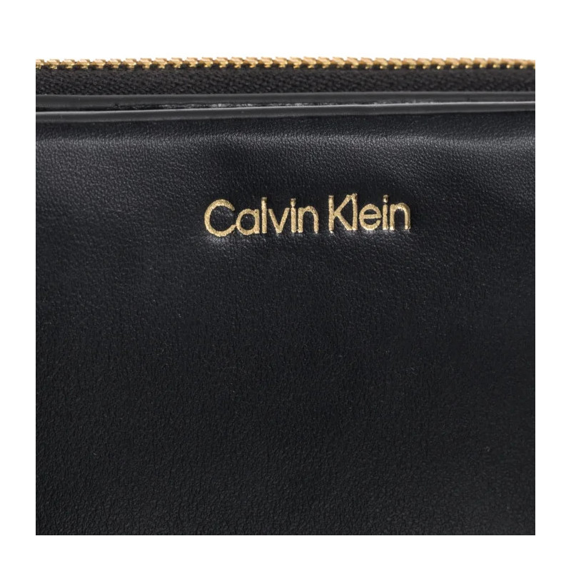 Calvin Klein CK Medium Flap Zip Around Black LV04F1075G UB1 (CK706-a) rankinė