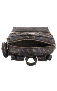 Guess Power Play II Lrg Tech Bckpck HWQG71 24350 Brown Logo (GU825-a) mugursoma