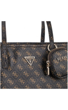 Guess Power Play II Large Tech Tote HWQG71 24240 Brown Logo (GU829-a) rankinė