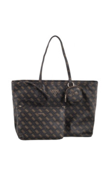 Guess Power Play II Large Tech Tote HWQG71 24240 Brown Logo (GU829-a) rokassoma