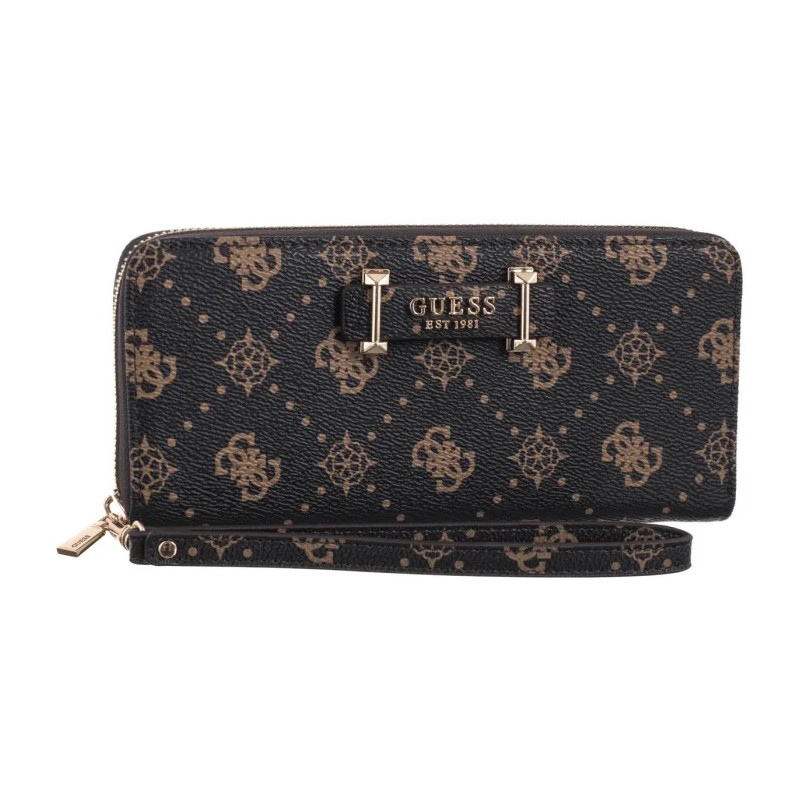 Guess Silia Slg Large Zip Around SWGP98 90146 Espresso Logo (GU836-a) rokassoma