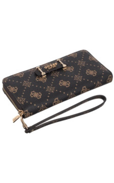 Guess Silia Slg Large Zip Around SWGP98 90146 Espresso Logo (GU836-a) rokassoma