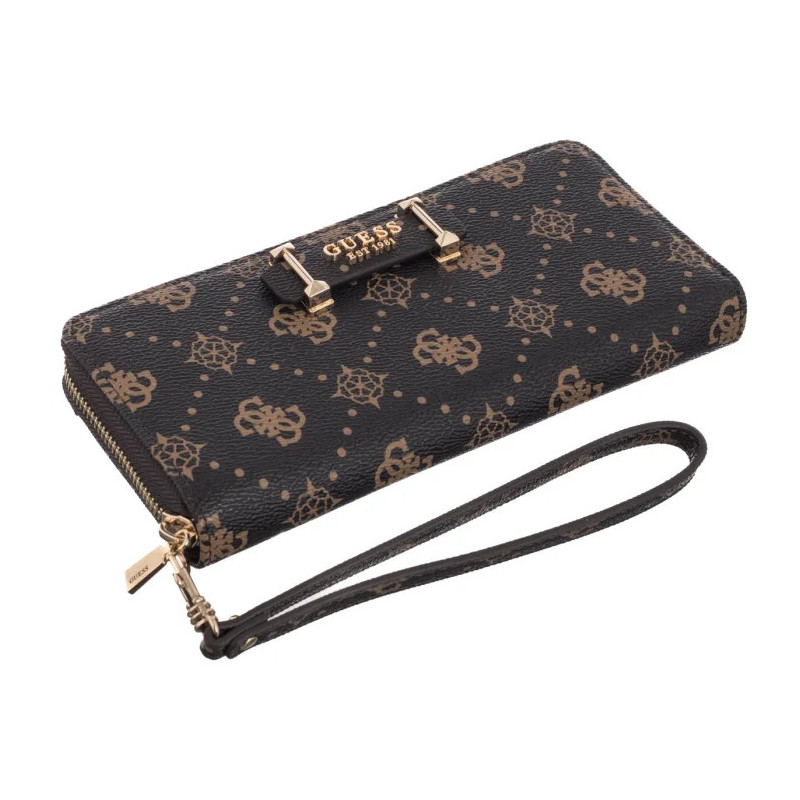 Guess Silia Slg Large Zip Around SWGP98 90146 Espresso Logo (GU836-a) rokassoma