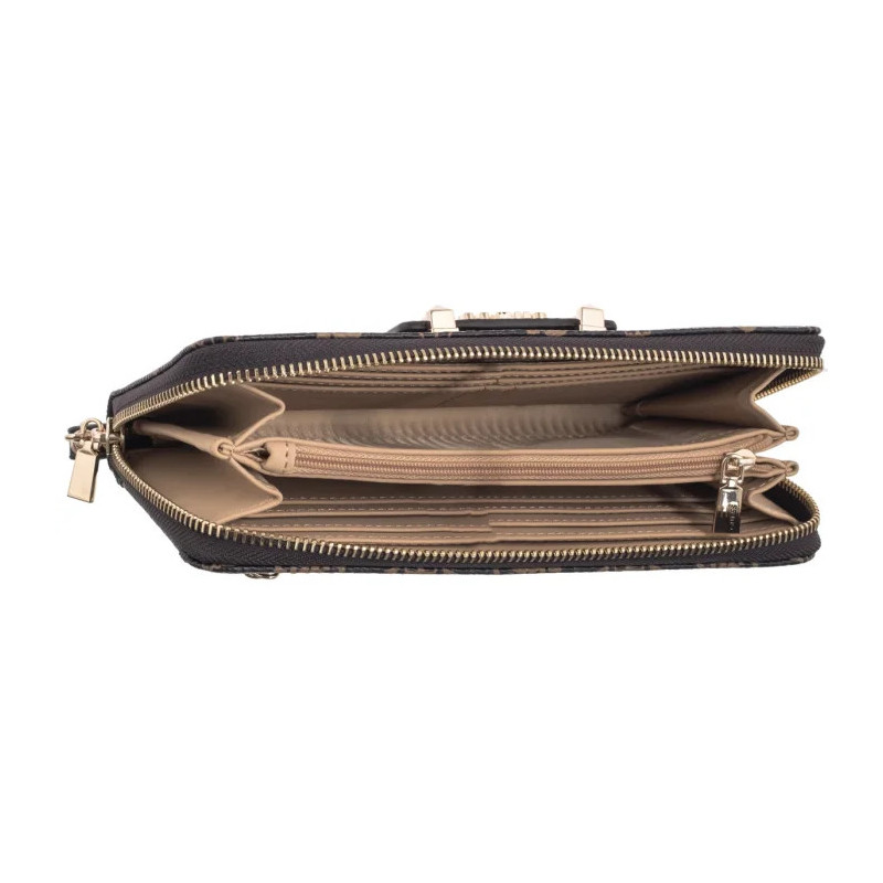 Guess Silia Slg Large Zip Around SWGP98 90146 Espresso Logo (GU836-a) rokassoma