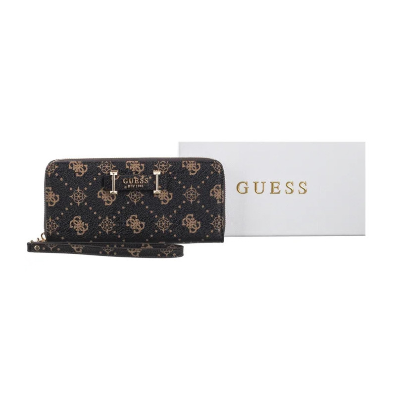 Guess Silia Slg Large Zip Around SWGP98 90146 Espresso Logo (GU836-a) käekott