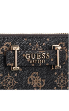 Guess Silia Slg Medium Zip Around SWGP98 90140 Espresso Logo (GU837-a) rokassoma