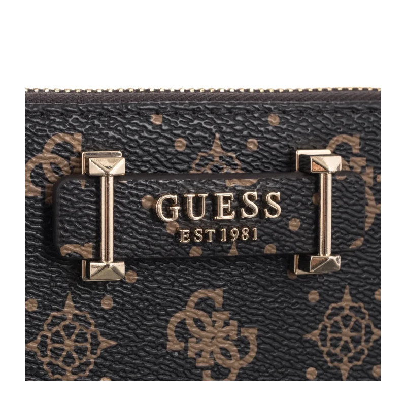 Guess Silia Slg Medium Zip Around SWGP98 90140 Espresso Logo (GU837-a) rokassoma