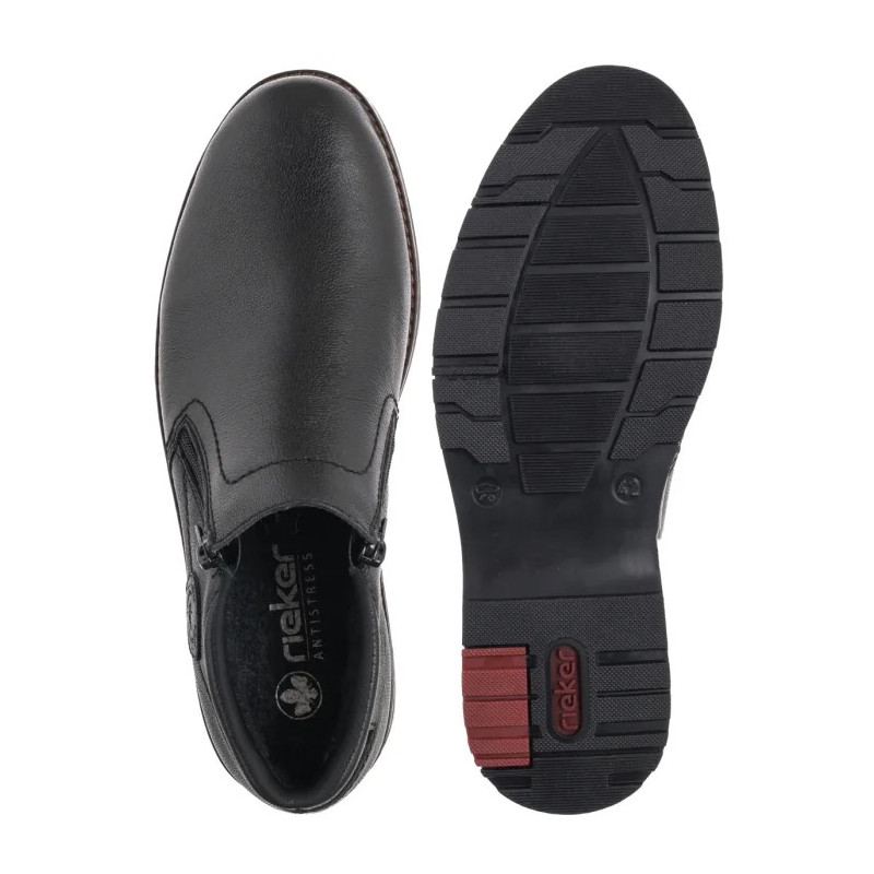 Rieker Czarne 10550-00 Black (RI340-a) saapad