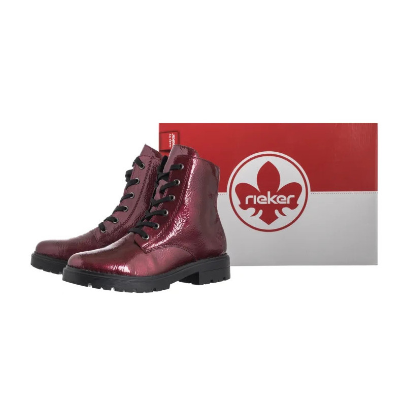 Rieker Bordowe Z2841-33 Red (RI336-a) batai
