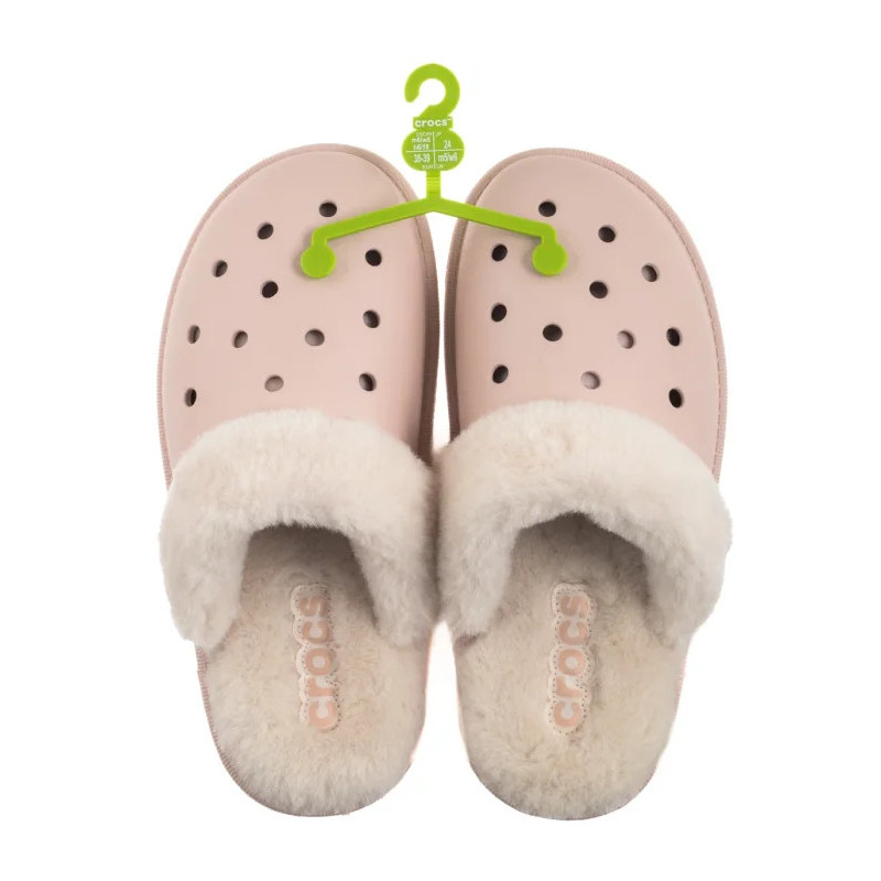 Crocs Classic Fuzz Scuff Quartz 212143-6UR (CR403-a) Women's Shoes/Flip Flops